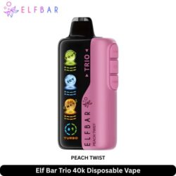 Elf Bar Trio 40k Disposable Vape Peach Twist