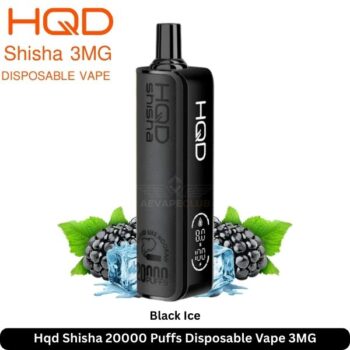 Hqd Shisha 20000 Puffs Disposable Vape Black Ice