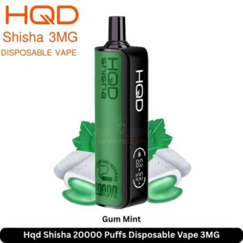 Hqd Shisha 20000 Puffs Disposable Vape Gum Mint