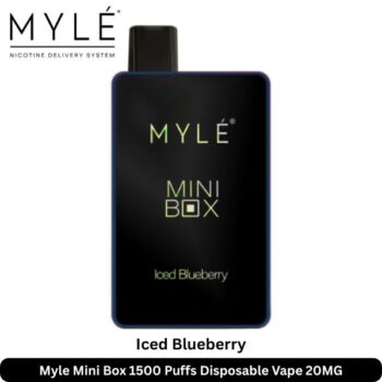 Myle Mini Box 1500 Puffs Iced Blueberry Disposable Vape 20mg
