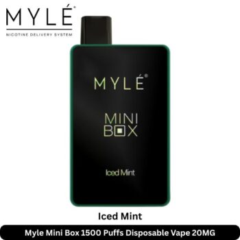 Myle Mini Box 1500 Puffs Iced Mint Disposable Vape 20mg