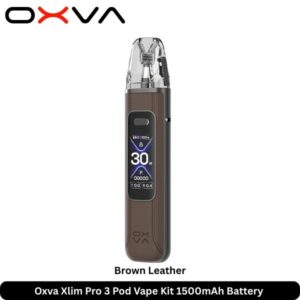 Oxva Xlim Pro 3 Vape kit Brown Leather