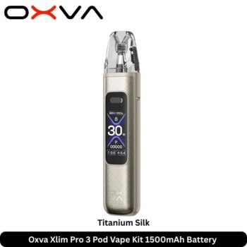 Oxva Xlim Pro 3 Vape kit Titanium Silk