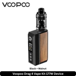 Voopoo Drag 4 Vape Kit Black + Walnut