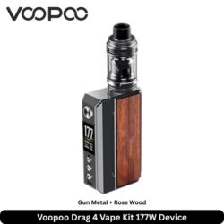 Voopoo Drag 4 Vape KitGun Metal + Rose Wood