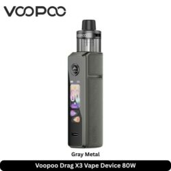 Voopoo Drag X3 Vape Device 80W Gray Metal