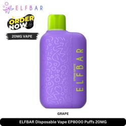 ELFBAR Disposable Vape Grape EP8000 Puffs