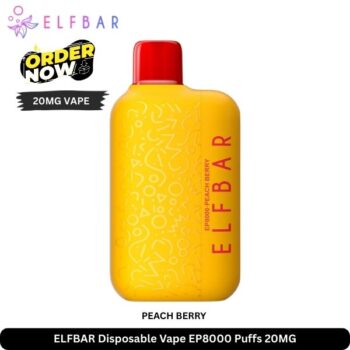 ELFBAR Disposable Vape Peach Berry EP8000 Puffs