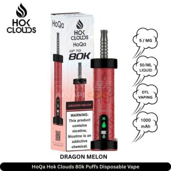 HoQa Hok Clouds 80k Puffs Disposable Vape Dragon Melon