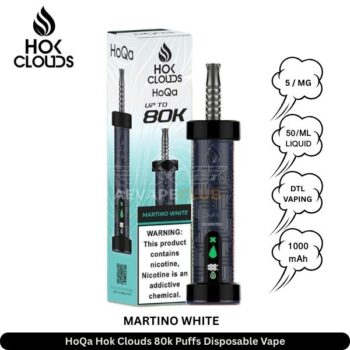 HoQa Hok Clouds 80k Puffs Disposable Vape Martino White