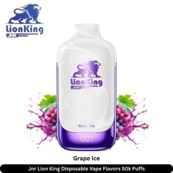 Jnr Lion King Disposable Vape Flavors 50k Puffs Grape Ice