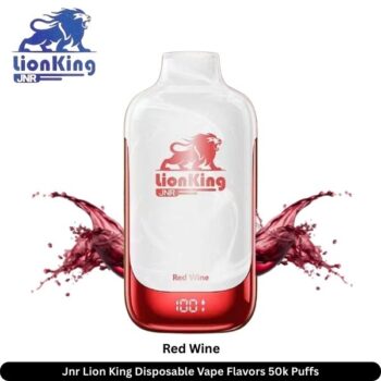 Jnr Lion King Disposable Vape Flavors 50k Puffs Red Wine