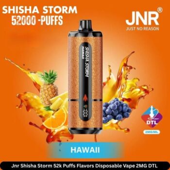 Jnr Shisha Storm 52k Puffs Flavors Hawaii