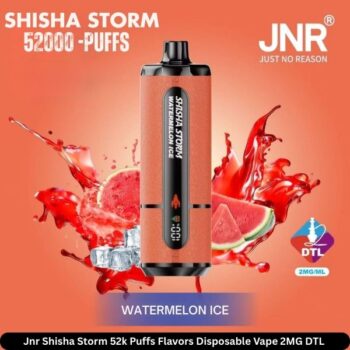 Jnr Shisha Storm 52k Puffs Flavors Watermelon Ice