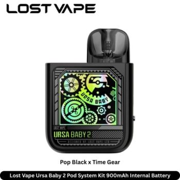 Lost Vape Ursa Baby 2 Pod System Kit Pop Black x Time Gear