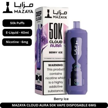 Mazaya Cloud Aura 50k Vape Disposable Berry Ice 6mg
