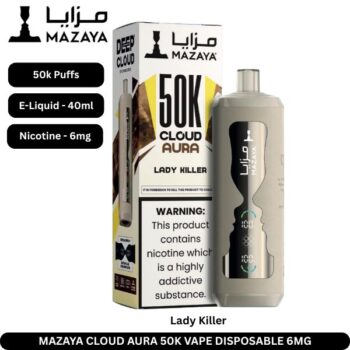 Mazaya Cloud Aura 50k Vape Disposable Lady Killer 6mg