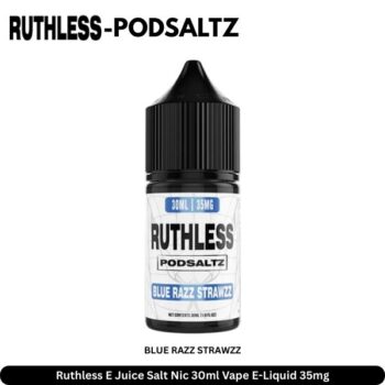 Ruthless E Juice Salt Nic 30ml Blue Razz Strawzz