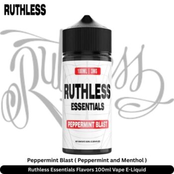 Ruthless Essentials Flavors 100ml Vape E-Liquid Peppermint Blast