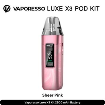 Vaporesso Luxe X3 Kit Sheer Pink 2600 mAh Battery