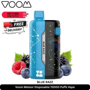Voom Meteor Disposable 70000 Puffs Vape Blue Razz