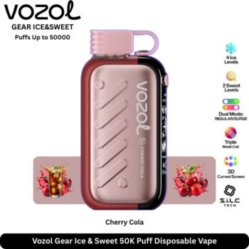 Vozol Gear Ice & Sweet 50K Puff Cherry Cola Disposable Vape