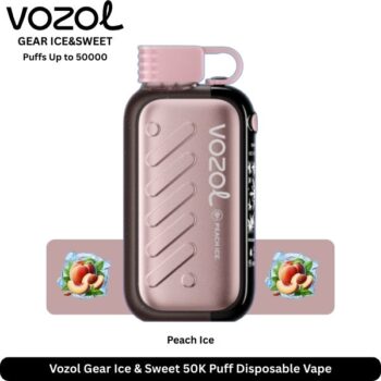 Vozol Gear Ice & Sweet 50K Puff Peach Ice Disposable Vape