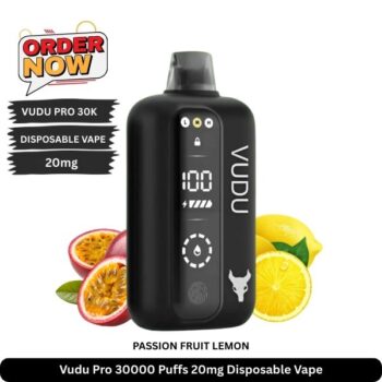 Vudu Pro 30000 Puffs 20mg Disposable Vape Passion Fruit Lemon