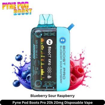 Pyne Pod Boots Pro 20k Disposable Vape Blueberry Sour Raspberry