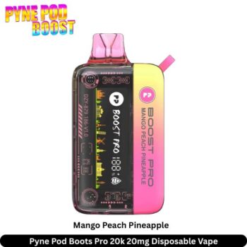 Pyne Pod Boots Pro 20k Disposable Vape Mango Peach Pineapple