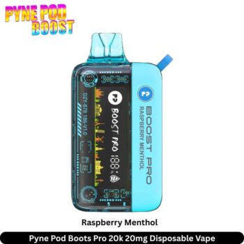 Pyne Pod Boots Pro 20k Disposable Vape Raspberry Menthol