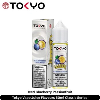 Tokyo Vape Juice Flavours Iced Blueberry Passionfruit 60ml