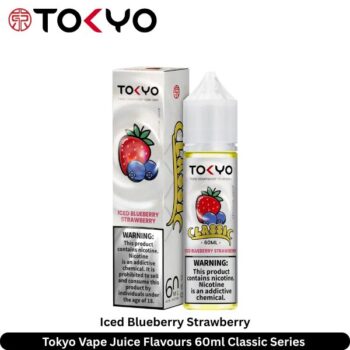 Tokyo Vape Juice Flavours Iced Blueberry Strawberry 60ml