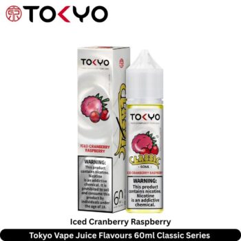 Tokyo Vape Juice Flavours Iced Cranberry Raspberry 60ml