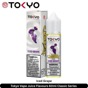 Tokyo Vape Juice Flavours Iced Grape 60ml