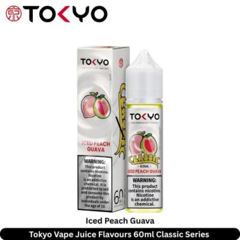 Tokyo Vape Juice Flavours Iced Peach Guava 60ml