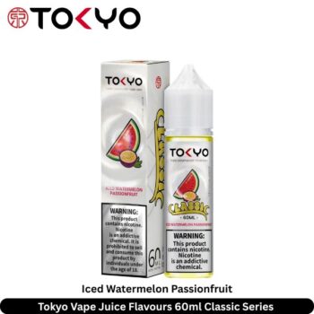 Tokyo Vape Juice Flavours Iced Watermelon Passionfruit 60ml