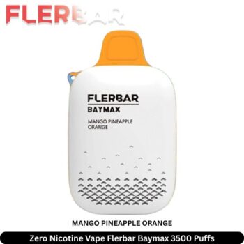 Zero Nicotine Vape Flerbar Baymax 3500 Puffs Mango Pineapple Orange