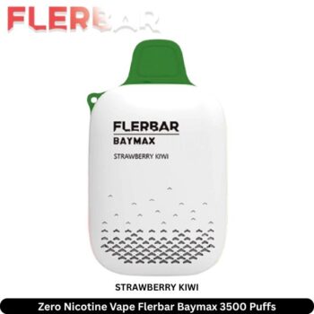 Zero Nicotine Vape Flerbar Baymax 3500 Puffs Strawberry Kiwi