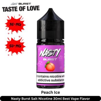 Nasty Burst Peach Ice Salt Nicotine 30ml