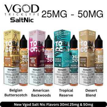 New Vgod Salt Nic Flavors 30ml