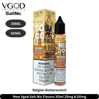 New Vgod Salt Nic Flavors Belgian Butterscotch 30ml