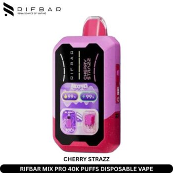 RIFBAR MIX PRO 40K PUFFS DISPOSABLE VAPE CHERRY STRAZZ