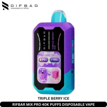 RIFBAR MIX PRO 40K PUFFS DISPOSABLE VAPE TRIPLE BERRY ICE