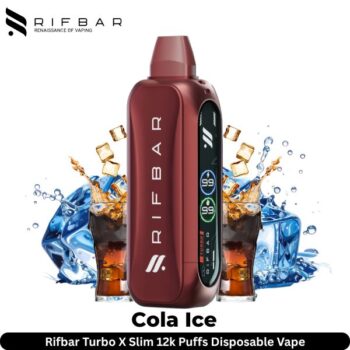 Rifbar Turbo X Slim 12k Puffs Cola Ice Disposable Vape