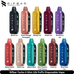 Rifbar Turbo X Slim 12k Puffs Disposable Vape