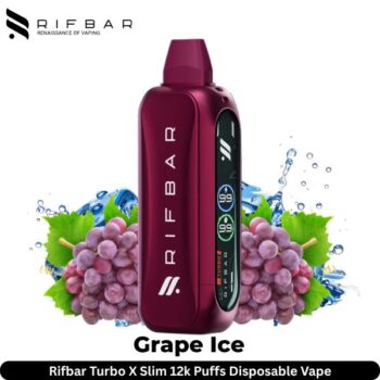 Rifbar Turbo X Slim 12k Puffs Blueberry Ice Disposable Vape