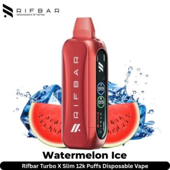 Rifbar Turbo X Slim 12k Puffs Watermelon Ice Disposable Vape