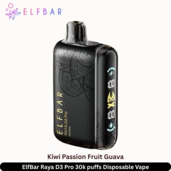 ElfBar Raya D3 Pro 30k puffs Kiwi Passion Fruit Guava Disposable Vape