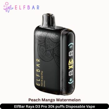 ElfBar Raya D3 Pro 30k puffs Peach Mango Watermelon Disposable Vape